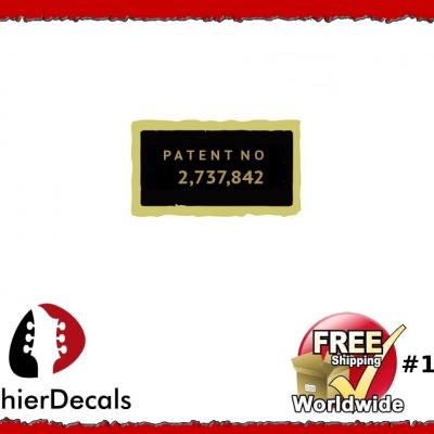 100b Patent Number Decal Aged