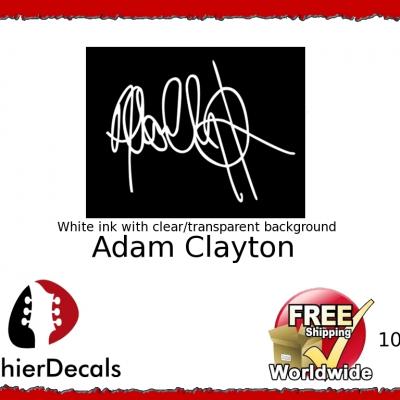 109wb Adam Clayton Guitar Decal