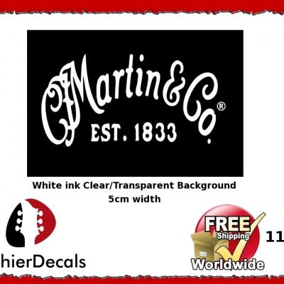 119wb Martin And Co Guitar Decal