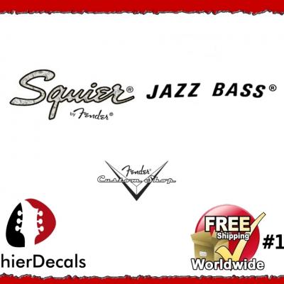 158b Squier Jazz Bass Guitar Decal