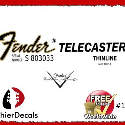 186b Fender Telecaster Thinline Guitar Decal
