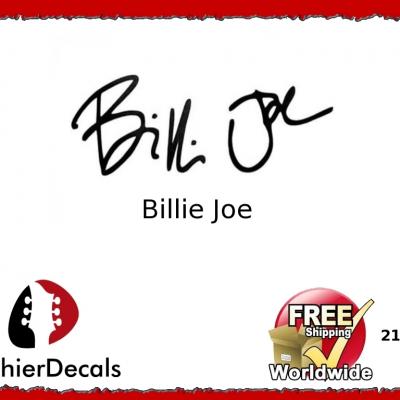 217b Billie Joe Decal Signature