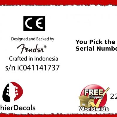 223b Made In Indonesia Guitar Decal