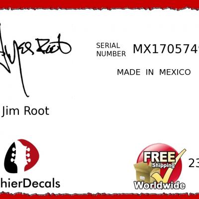 232b Jim Root Made In Mexico Guitar Decal