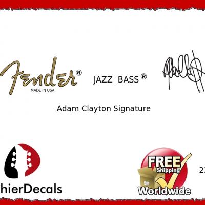 236b Fender Jazz Bass Adam Clayton Guitar Decal