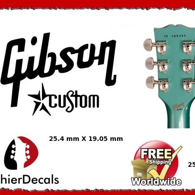 256b Gibson Custom Guitar Decal