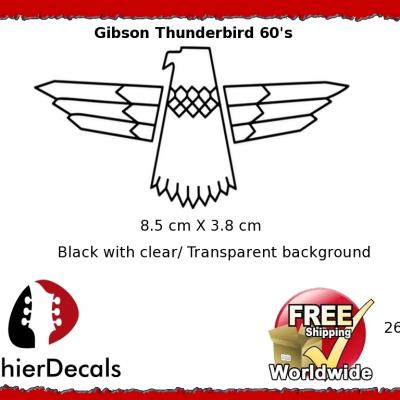 261b Gibson Thunderbird Guitar Decal