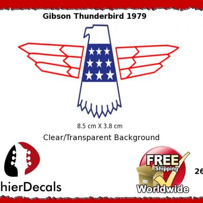 264b Gibson Thunderbird Guitar Decal