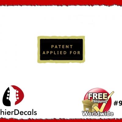 99b Patent Number Applied For Decal Aged