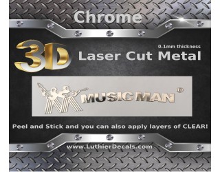 Musicman Guitar Decal 3D laser Cut Metal M46b