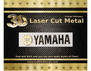 Yamaha Guitar Decal 3d laser Cut Metal M50b