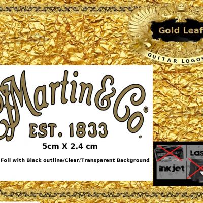 140g Martin And Co. Guitar Decal
