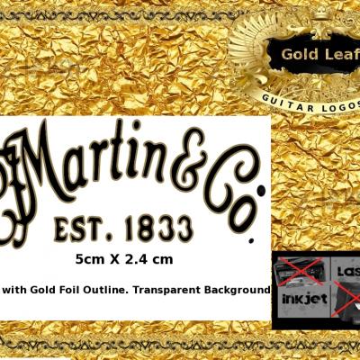 141g Martin And Co. Guitar Decal