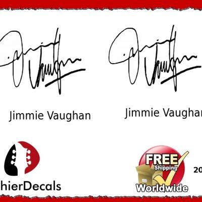 201 Jimmi Vaughan Guitar Decal Signature