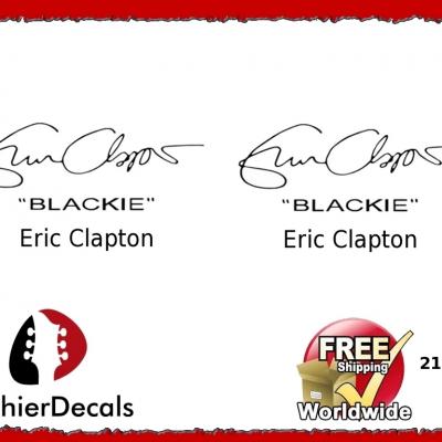 214 Eric Clapton Guitar Decal Signature