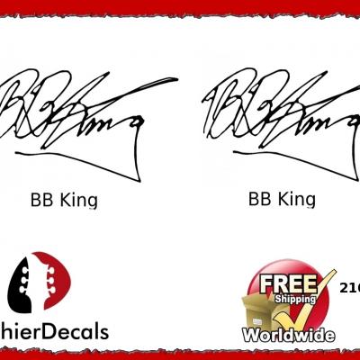 216 Bb King Guitar Decal Signature