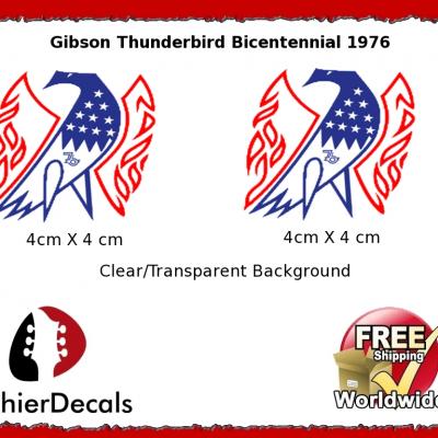 263 Gibson Thunderbird Bicentennial Guitar Decal