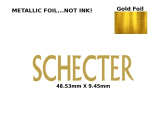 Schecter Guitar Decal 163g