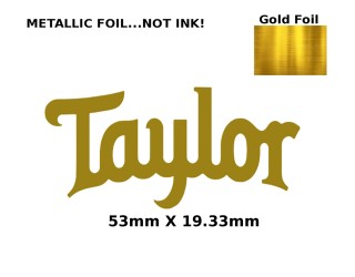 Taylor Guitar Decal Metal Laser 169g