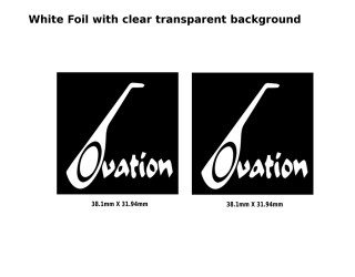 Ovation Guitar Decal 178w