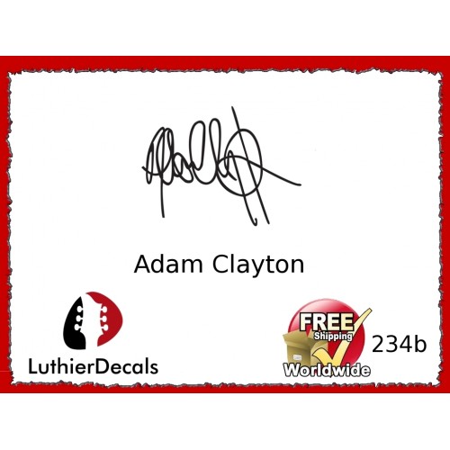 adam clayton autograph