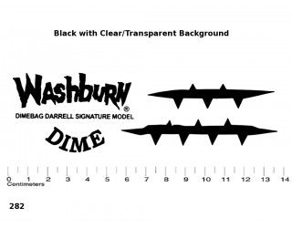 Darrell Dimebag guitar Decal 282
