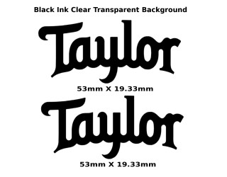 Taylor Guitar Decal Metal Laser 290
