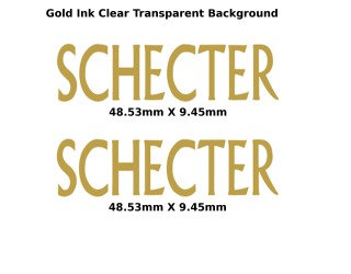 Schecter Guitar Decal 308