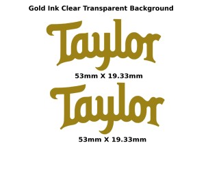 Taylor Guitar Decal Metal Laser 314