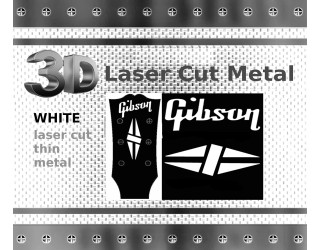 Gibson Guitar Decal 3d Metal M145