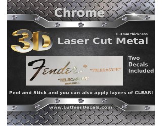 Fender Telecaster 3D Metal Guitar Decal M17