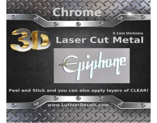Epiphone Guitar Decal Chrome Laser Cut M1b
