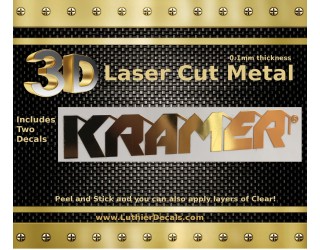 Kramer Guitar Metal Decal M24