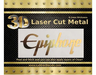 Epiphone Guitar Decal Chrome Laser Cut M27
