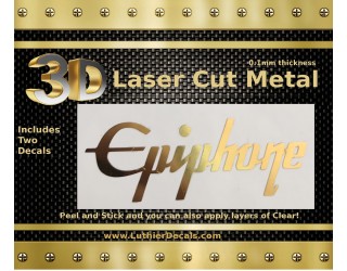 Epiphone Guitar Decal Chrome Laser Cut M27b 