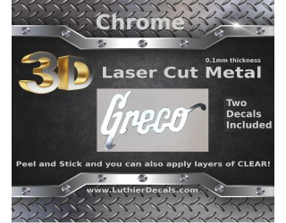 Greco Guitar Decal 3D laser Cut Metal M35