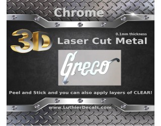 Greco Guitar Decal 3D laser Cut Metal M35b
