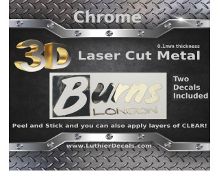 Burns Guitar Decal Metal Laser M68