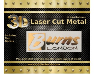 Burns Guitar Decal Metal Laser M77