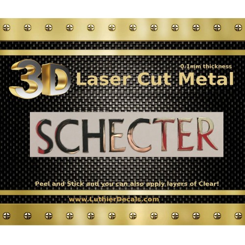 Schecter Guitar Decal Metal M80b Schecter Guitar Decal Metal M80b