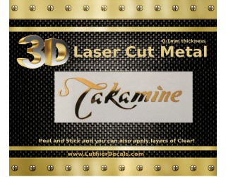 Takamine Guitar Decal Metal Laser M88b