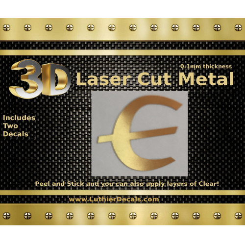 Epiphone Guitar Decal Chrome Laser Cut M108 Epiphone Guitar Decal Chrome Laser Cut M108